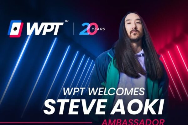 DJ Steve Aoki as a WPT Brand Ambassador